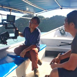 Working on a quick and efficient set up for dolphins and island shoot.